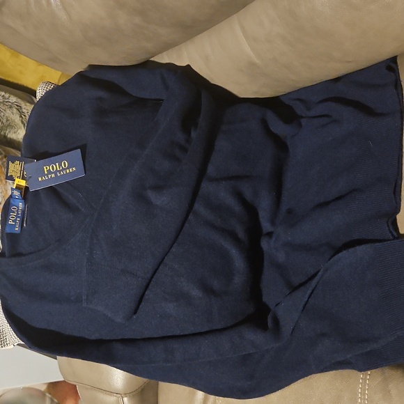 Polo by Ralph Lauren Men's Navy Sweater - Picture 4 of 5